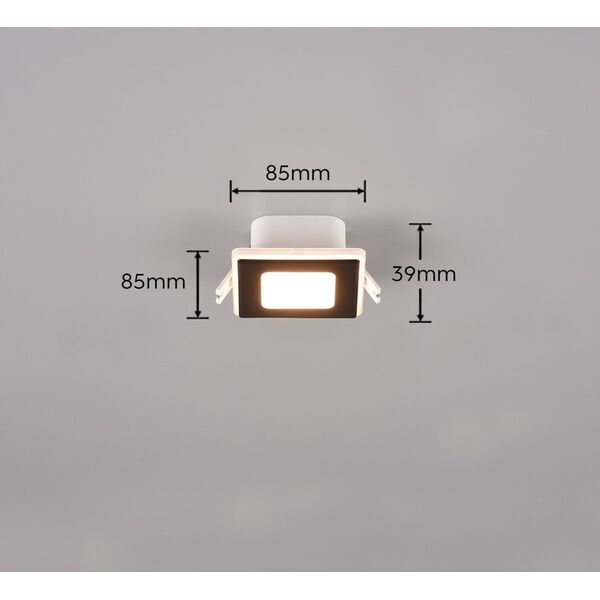 DELIGHT Trio Nimbus 653410132 oczko lampa wpuszczana downlight 1x5W LED 3000K 450lm IP44 czarne 13518839 4017807574456