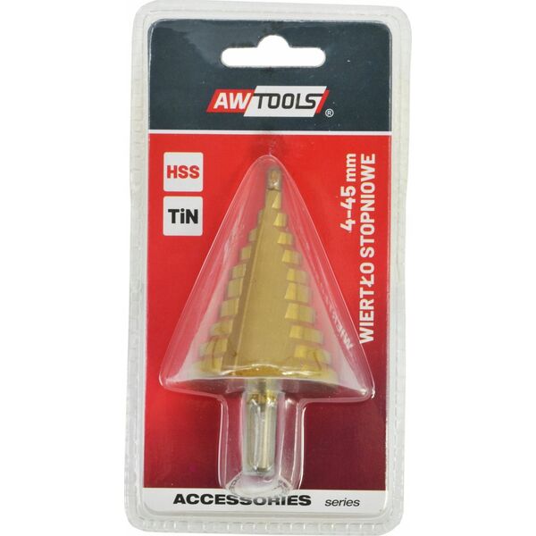 Wiertło AWTools AWTOOLS WIERTŁO STOPNIOWE HSS-TIN / 6-35mm 13520263 5903678615222