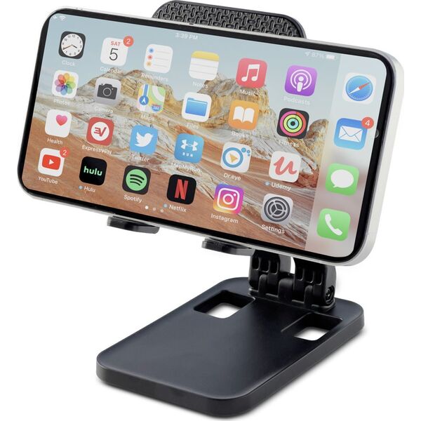 Podstawka Hurtel Składana podstawka stojak na telefon tablet do 12.9'' czarny Składana podstawka stojak na telefon tablet do 12.9'' czarny 13521664 9145576277867
