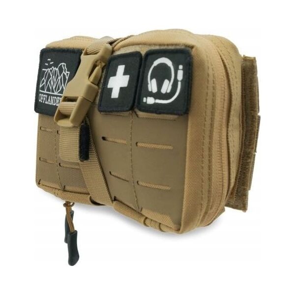 Offlander OFFLANDER SASZETKA TAKTYCZNA MOLLE Z RZEPEM NA POWERBANK I KABLE KHAKI 13521757 5903733008860