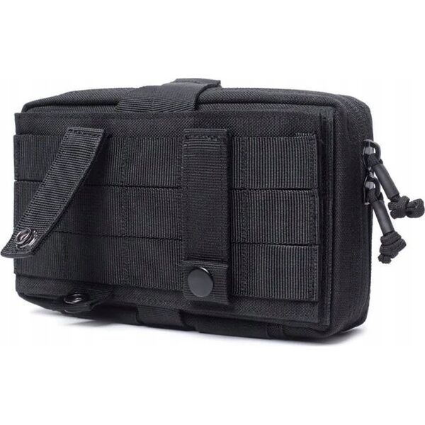 Offlander OFFLANDER SASZETKA TAKTYCZNA MOLLE Z RZEPEM NA POWERBANK I KABLE CZARNA 13521786 5903733008877