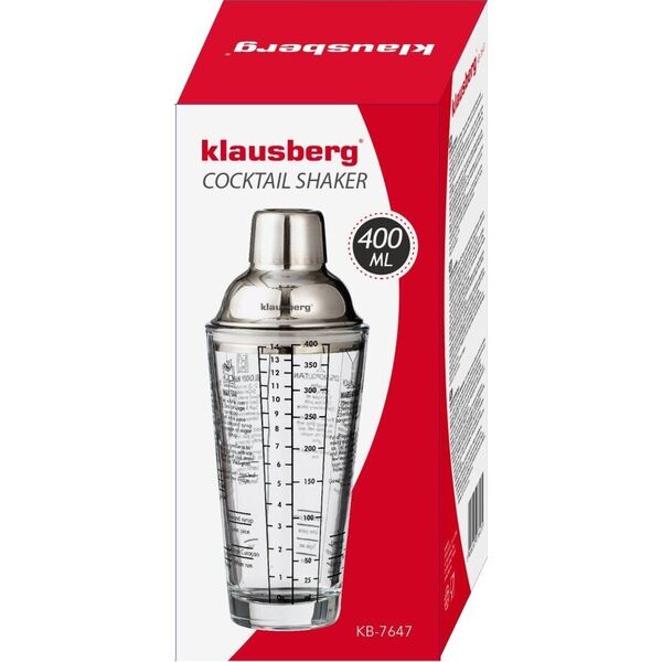 Klausberg Szejker, Szklany, z Wydrukowanymi Przepisami Klausberg 13527319 5908287276475