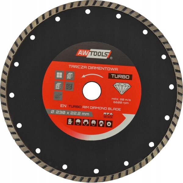 AWTools AWTOOLS TARCZA DIAMENTOWA 300x32-25,4-22,2 / TURBO 13528665 5903678616601