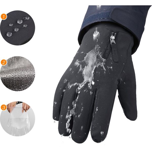 Hurtel Rękawiczki zimowe do telefonu sportowe outdoor narty rower jogging roz. L czarne Rękawiczki zimowe do telefonu sportowe outdoor narty rower jogging roz. L czarne 13528870 5907769307751