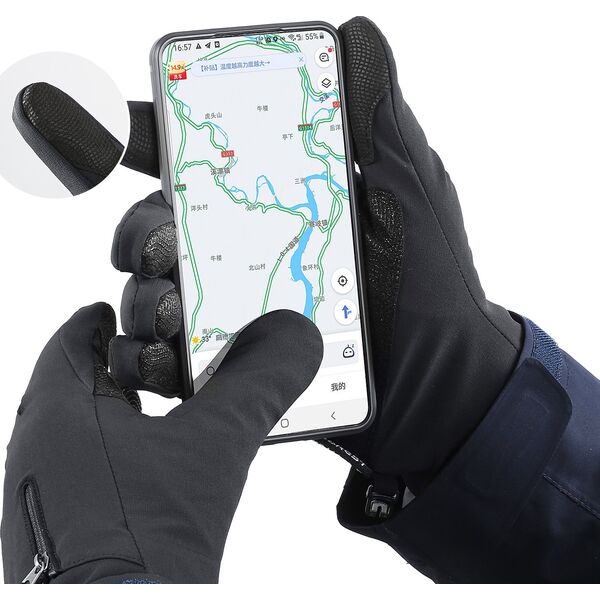 Hurtel Rękawiczki zimowe do telefonu sportowe outdoor narty rower jogging roz. XL czarne Rękawiczki zimowe do telefonu sportowe outdoor narty rower jogging roz. XL czarne 13528874 5907769307744