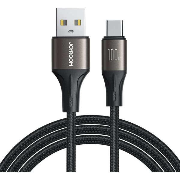 Joyroom Kabel przewód Light-Speed Series USB-A - USB-C szybki transfer 100W 1.2m czarny Kabel przewód Light-Speed Series USB-A - USB-C szybki transfer 100W 1.2m czarny 13528883 6941237109989