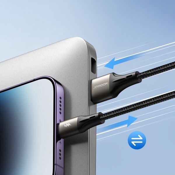 Joyroom Kabel przewód Light-Speed Series USB-A - USB-C szybki transfer 100W 1.2m czarny Kabel przewód Light-Speed Series USB-A - USB-C szybki transfer 100W 1.2m czarny 13528883 6941237109989