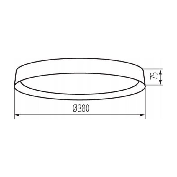 Lampa sufitowa Kanlux Kanlux Soln 37324 plafon lampa sufitowa 1x17,5W LED 4000K czarny/złoty 13530620 5905339373243