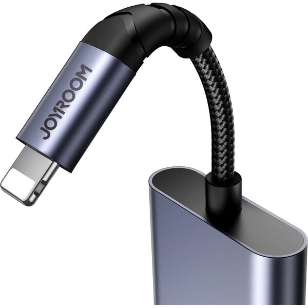 Joyroom Adapter DAC 2w1 Joyroom SY-L01 Lightning / Lightning, mini jack 3.5mm czarny 13532359 6956116773830