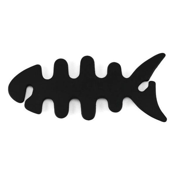 Hurtel Zwijacz organizer kabla słuchawek w kształcie ryby czarny Zwijacz organizer kabla słuchawek w kształcie ryby czarny 13538113 9145576282151