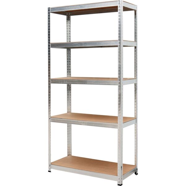 AWTools AWTOOLS REGAŁ 5 PÓŁEK 200x90x40 NOŚNOŚĆ 200kg / 4.0mm - WCISKANY SZYBKI MONTAŻ 13550775 5903678620059