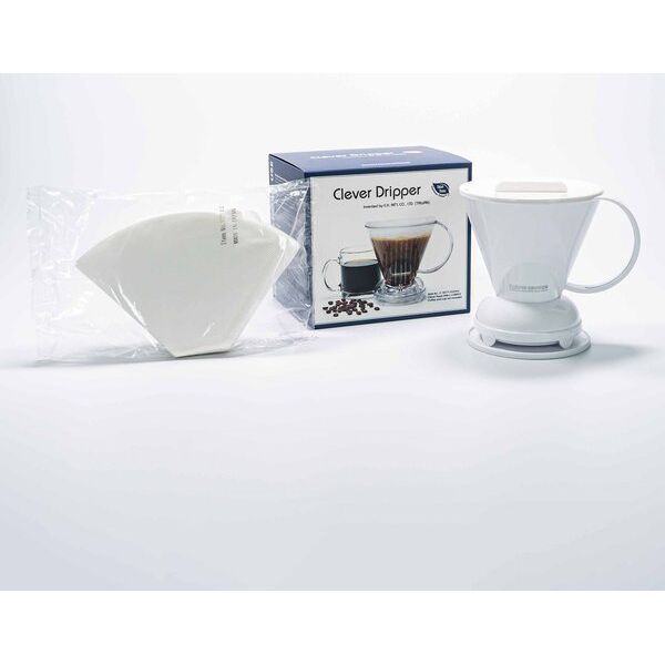 Clever Clever Dripper - Zaparzacz do kawy L 500ml biały + 100 filtrów 13550945 4715838467449