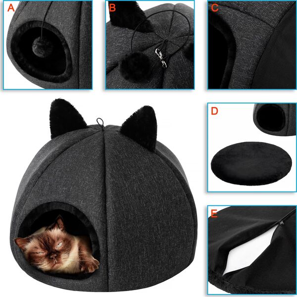 DOGGY R2 KITTY HEAD CZARNY 13558370 5902414547919