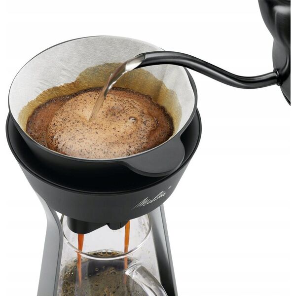 Melitta Melitta - AMANO Czarno-srebrny - Stacja z dripperem do parzenia kawy 13575718 4006508224159