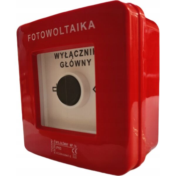 DZIEW Wyłącznik przeciwpożarowy fotowoltaiki Elektromet 911440 WF-1s 2 tory prądowe 12A NC-NO natynkowy samoczynny 13581600 5906197483891