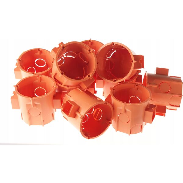 Pawbol Puszka instalacyjna Pawbol PK60 lux A.0006BLP łączeniowa, głęboka IP30 pomarańczowa 13581891 5901350823910
