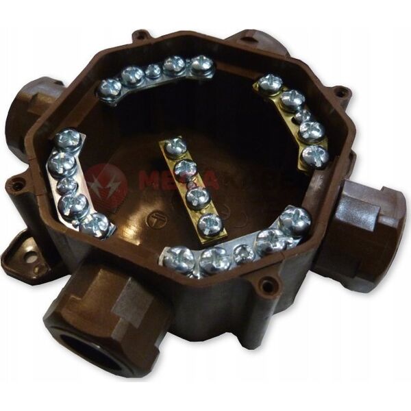Pawbol Puszka instalacyjna Pawbol A.0035BR PG16/5x4 mm2, IP67 brązowa 13583166 5901350843192