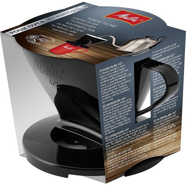 Melitta Melitta - Plastikowy dripper do kawy 1x2 Czarny 13583600 4006508217557