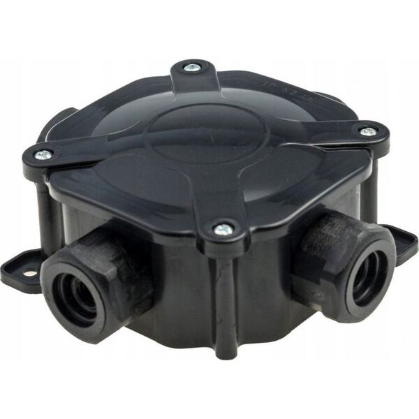 Pawbol Puszka instalacyjna Pawbol A.0036C hermetyczna, natynkowa PG16/5x6 mm2, IP67 czarna 13601814 5902983341994