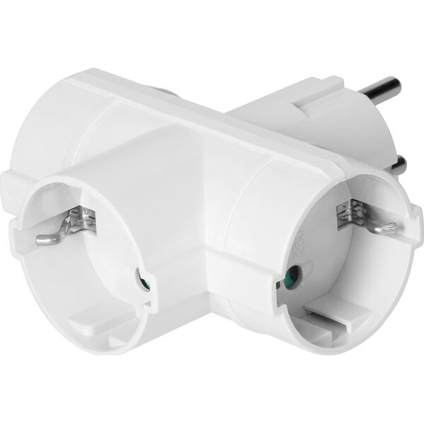 Orno Rozgałęźnik Orno OR-AE-13184(GS) 3x2P+Z Schuko biały 13603243 5908254813320