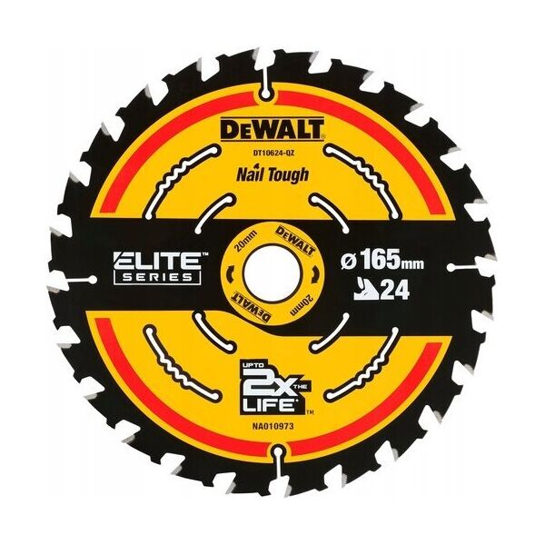 Dewalt DEWALT PIŁA TARCZ.165x20mmx24z ELITE 13603280 5054905321239