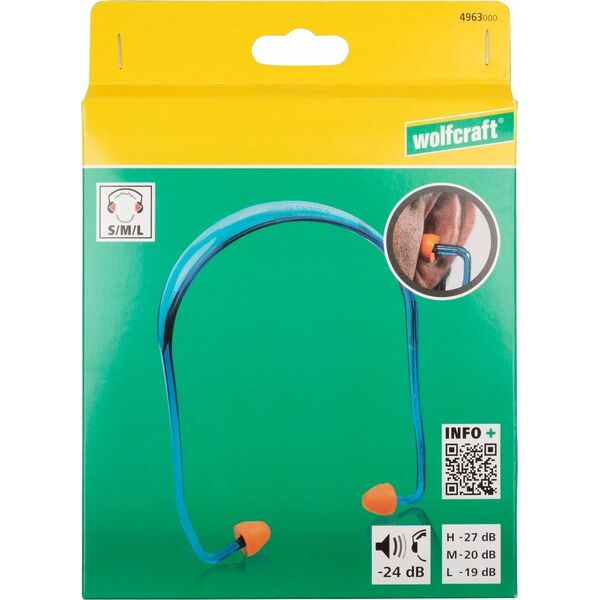 Wolfcraft Stopery do uszu na pałąku Wolfcraft - 24 db 13603307 4006885496309