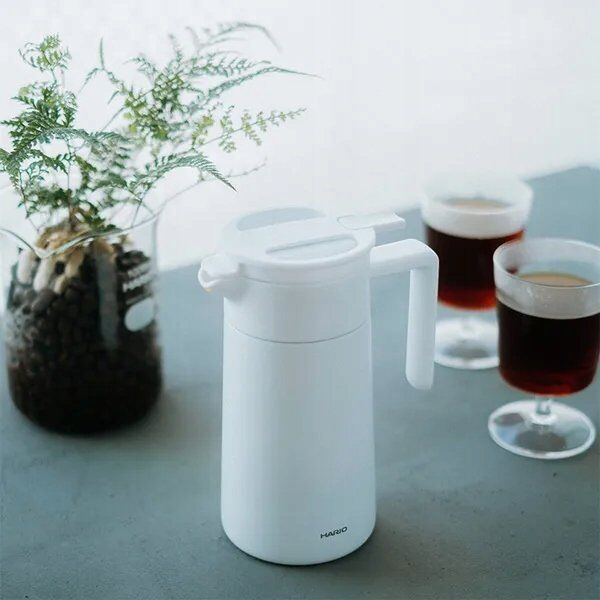 Hario Hario - Serwer termiczny z ceramiczną powłoką biały 600ml 13607116 4977642221864