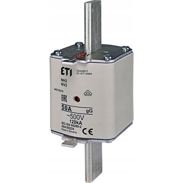 Etipo Wkładka topikowa zwłoczna Eti 004185237 Kombi NH2 GG 50A/500V 13607415 3838895933144