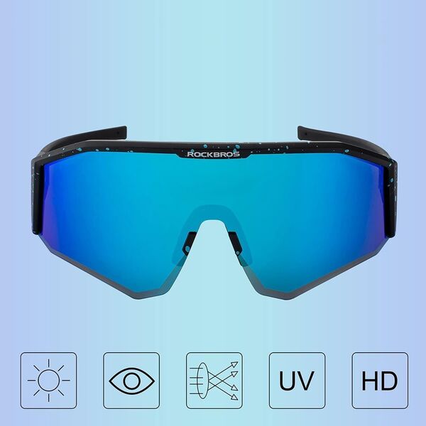 RockBros Okulary rowerowe z polaryzacją i filtrem UV 400 czarne Okulary rowerowe z polaryzacją i filtrem UV 400 czarne 13607804 5907769312373