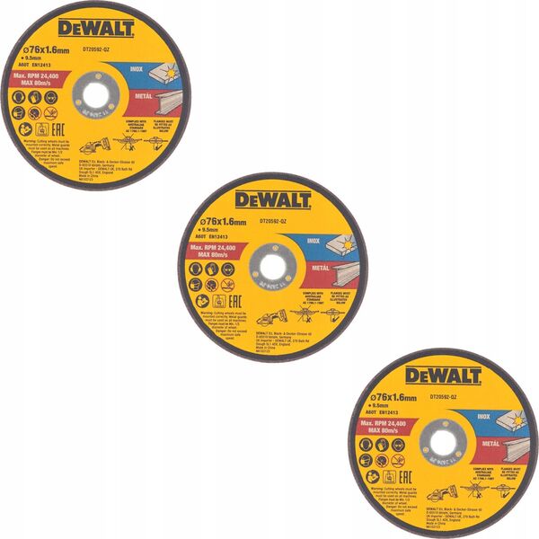 Dewalt DEWALT TARCZA METAL  76x1,6mm DO DCS438 13614143 5054905300920