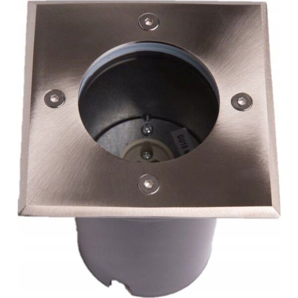 ECOLIGHT2 Eco Light EC79109 lampa najazdowa zewnętrzna ogrodowa IP67 1x35W GU10 230V kwadratowa inox 13615431 5901986791096