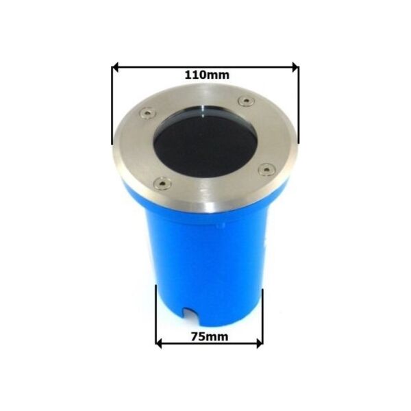 ECOLIGHT2 Eco Light EC79109 lampa najazdowa zewnętrzna ogrodowa IP67 1x35W GU10 230V kwadratowa inox 13615431 5901986791096