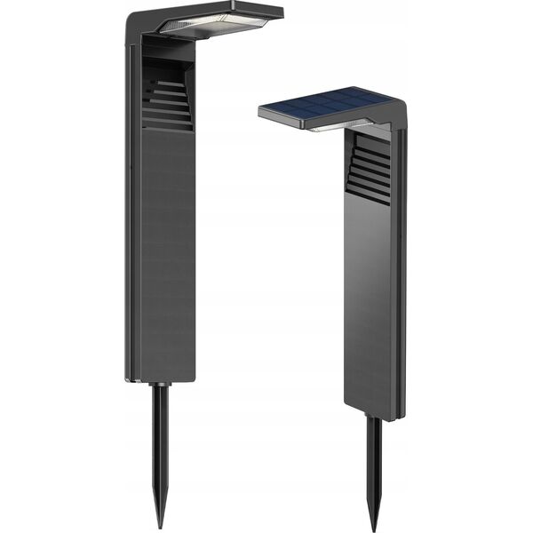 ECOLIGHT2 Ecolight SSO-2 EC20113 słupek ogrodowy zewnętrzny solarny 1x2W LED 4000K IP65 czarny 13615434 5905036201139