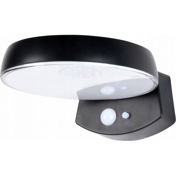 Kinkiet ECOLIGHT2 Oprawa solarna Ecolight SOE-4 EC20118 kinkiet zewnętrzny oprawa ścienna 1x1.2W LED 4000K czarna 13615438 5905036201184