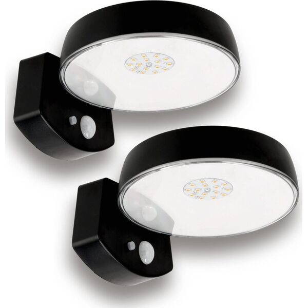 Kinkiet ECOLIGHT2 Oprawa solarna Ecolight SOE-4 EC20118 kinkiet zewnętrzny oprawa ścienna 1x1.2W LED 4000K czarna 13615438 5905036201184