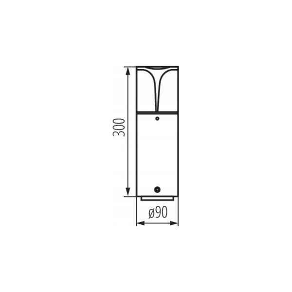 Kanlux Kanlux Preso 36542 lampa stojąca ogrodowa zewnętrzna IP44 1x10W E27 grafitowa 13616720 5905339365422