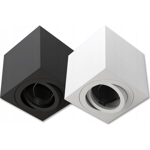 Lampa sufitowa LVT LVT 0938 lampa sufitowa oprawa natynkowa spot 1x35W GU10 czarne 13616721 5908263384538
