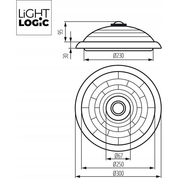 Lampa sufitowa LVT LVT Pir 4982-PC plafon lampa sufitowa z wbudowanym czujnikiem PIR 2x25W E27 biały 13616726 5908263385726