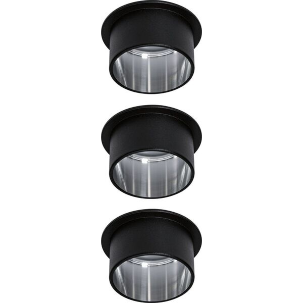 Paulmann Oprawa wpuszczanat Gil Coin 3StepDim rd starr LED 3x6W 2700K 230V schwarz matt/eisenAlu 13646067 4000870933831
