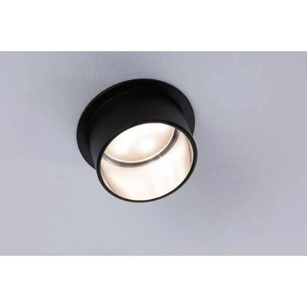 Paulmann Oprawa wpuszczanat Gil Coin 3StepDim rd starr LED 3x6W 2700K 230V schwarz matt/eisenAlu 13646067 4000870933831