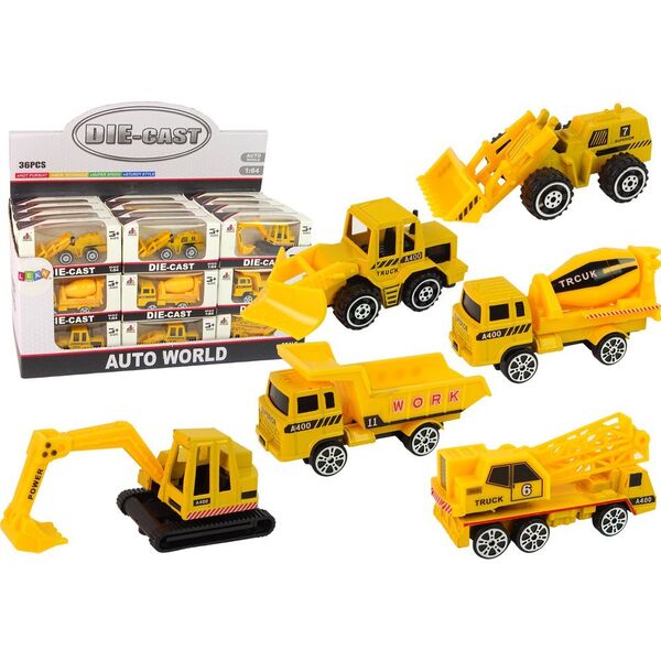 LeanToys Auto Pojazdy Budowlane Resorak Różne Rodzaje 13655748 5905323215030