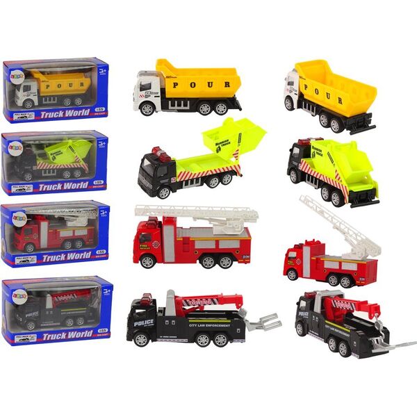 LeanToys Auto Resoraki Pojazdy Napęd Frykcyjny 8 Modeli 1:55 13655751 5905323215009