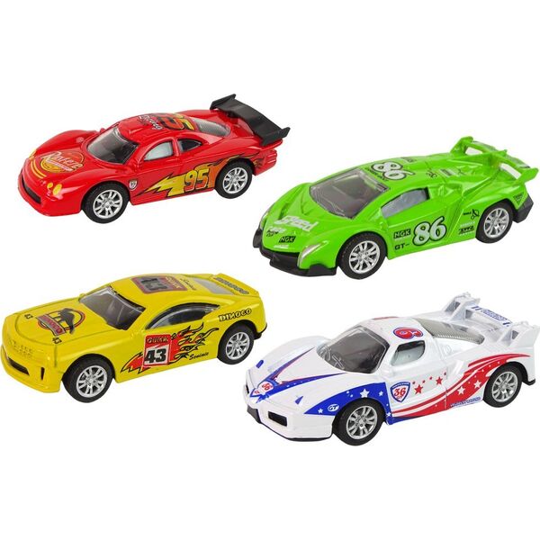 LeanToys Auto Sportowe Wyścigowe Resorak Wyścigi 4 Kolory 1:43 13655757 5905323214996