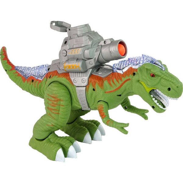 Figurka LeanToys Dinozaur z Katapultą Chodzi Strzela Zielony 13655804 5905515355476