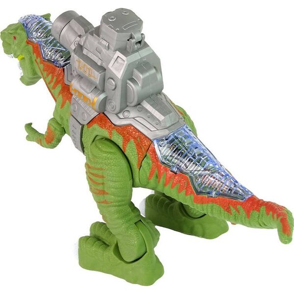 Figurka LeanToys Dinozaur z Katapultą Chodzi Strzela Zielony 13655804 5905515355476