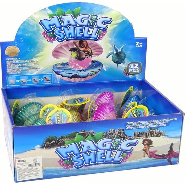 LeanToys Magiczna Rosnąca Syrena w Muszli 8 cm x 6,5 cm 13655817 5905515353601