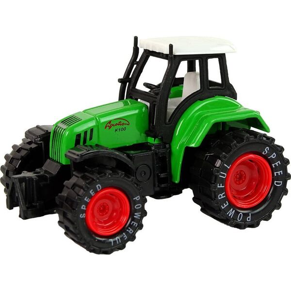 LeanToys Traktor Ciągnik Resorak Metalowy z Napędem 13655826 5905515359689