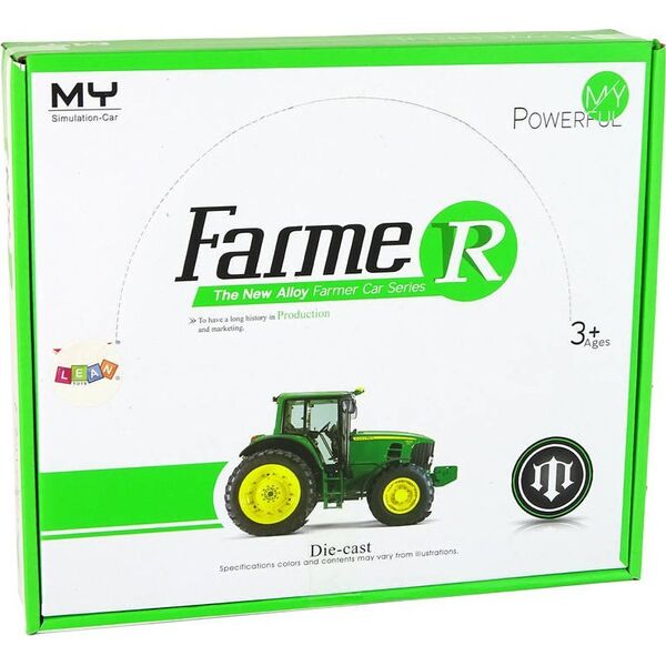 LeanToys Traktor Ciągnik Resorak Metalowy z Napędem 13655826 5905515359689