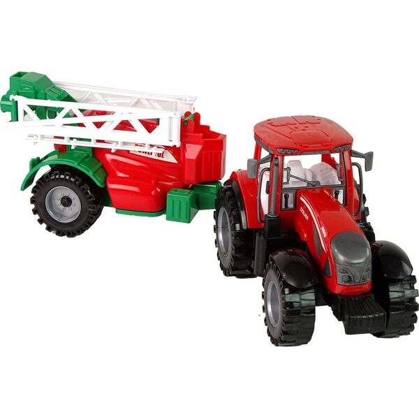 LeanToys Ciągnik Rolniczy Z Opryskiwaczem Czerwony 13655843 5905515353014