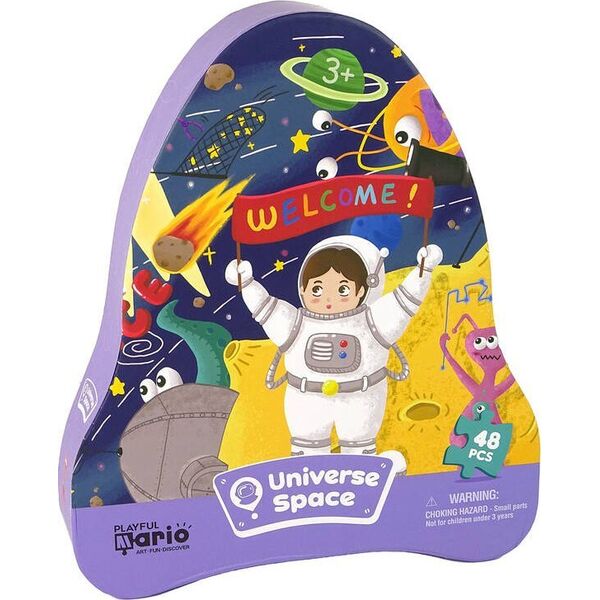 LeanToys Puzzle Kosmos Ufo Planety 48 Elementów 13655859 5905679074503